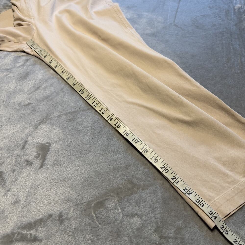 Eileen Fisher Pants Womens Large Beige Straight Leg Casual Trousers Lightweight - Picture 7 of 14